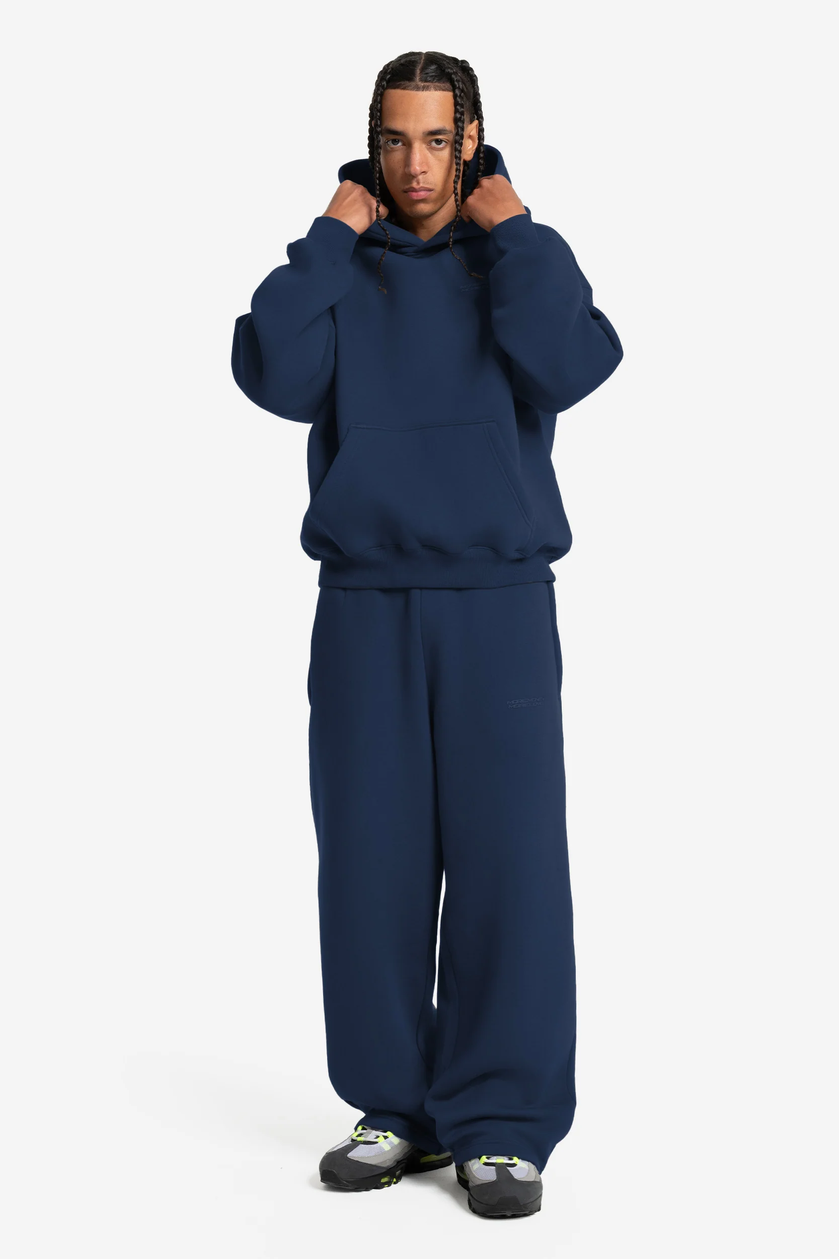 CLOUDS HOODIE + JOGGER NAVY - Image 3