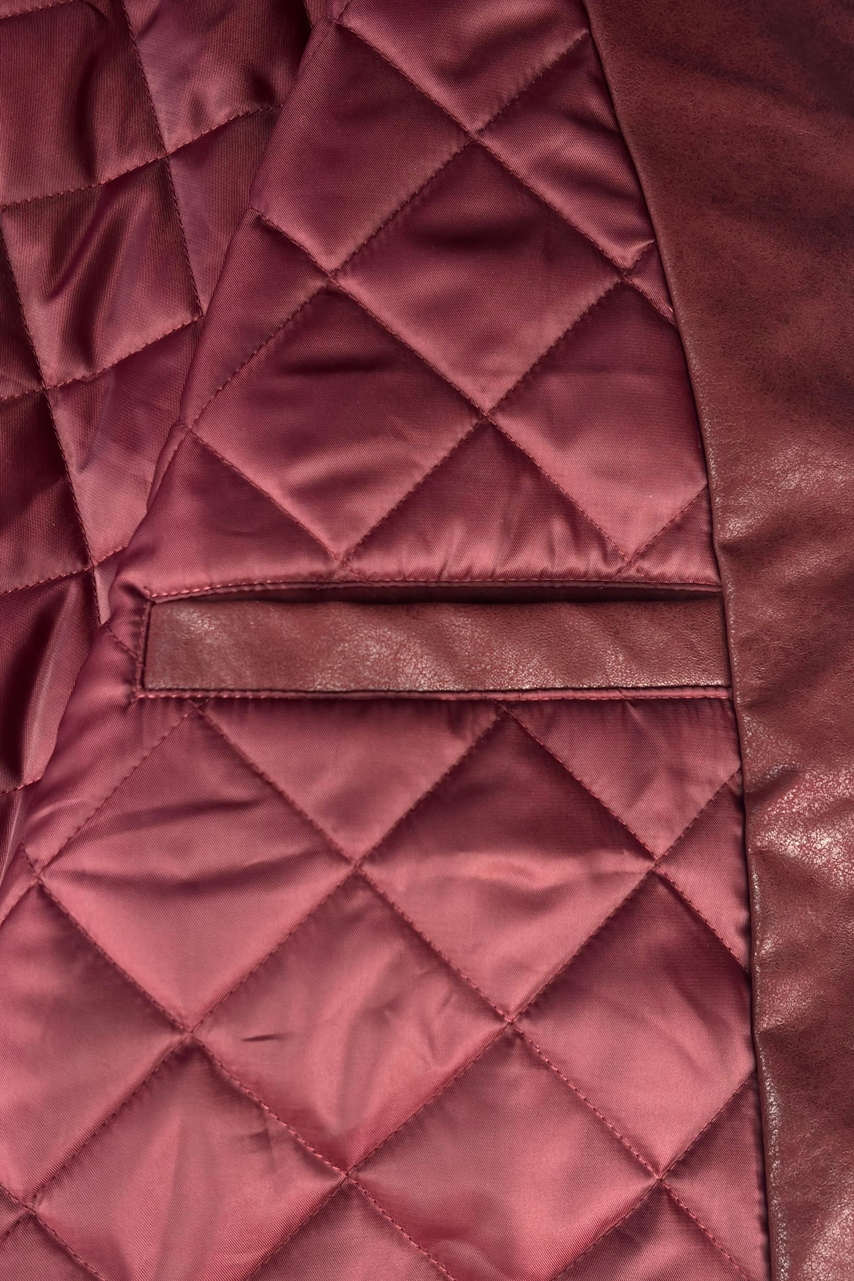 DA BIG M LEATHER JACKET RED - Image 8