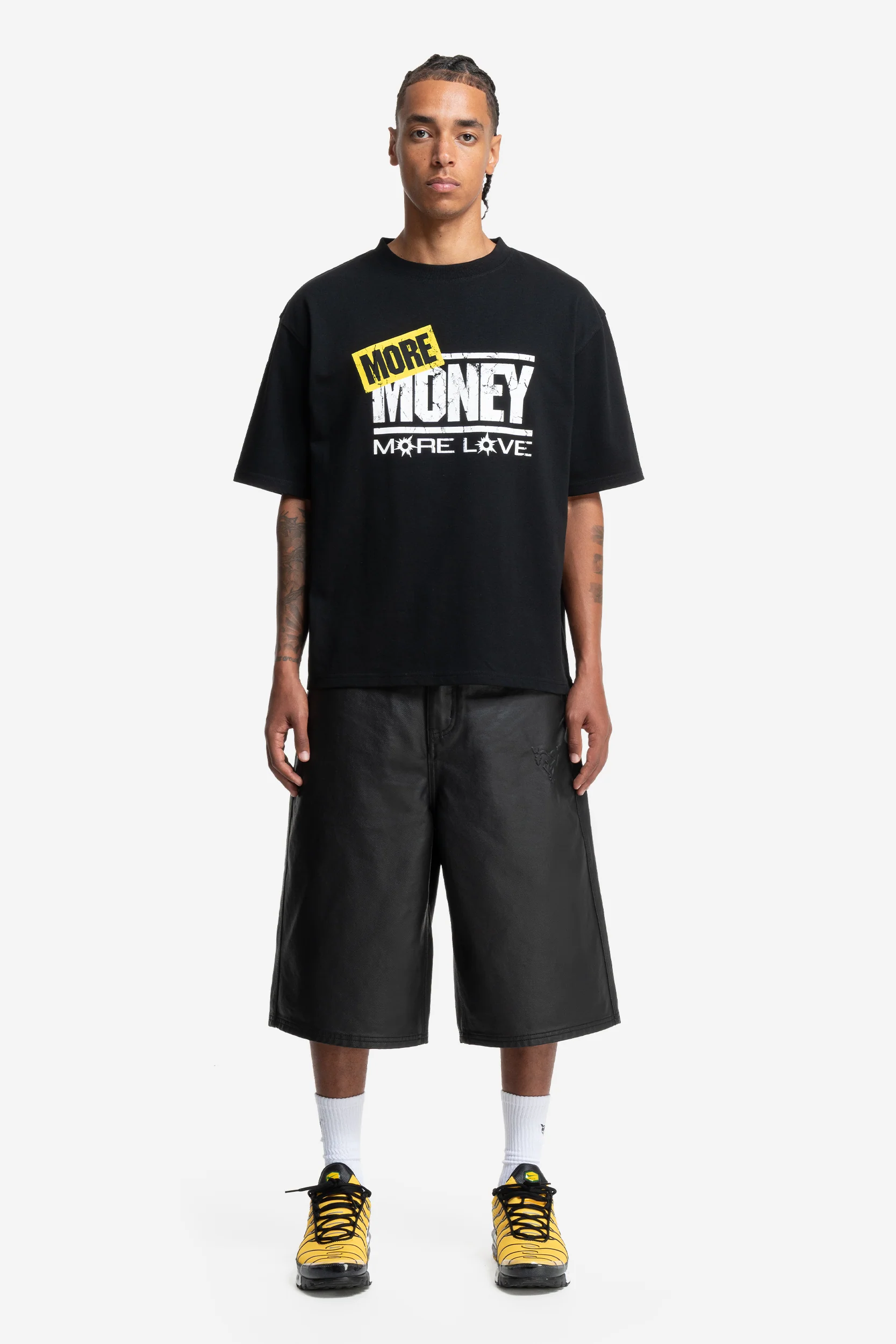 DISTINCTIVE COATED JORTS BLACK - Image 4