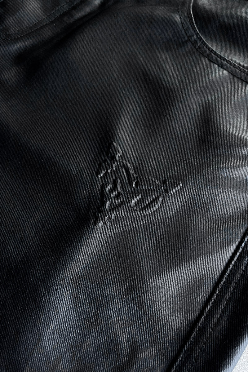 DISTINCTIVE COATED JORTS BLACK - Image 6