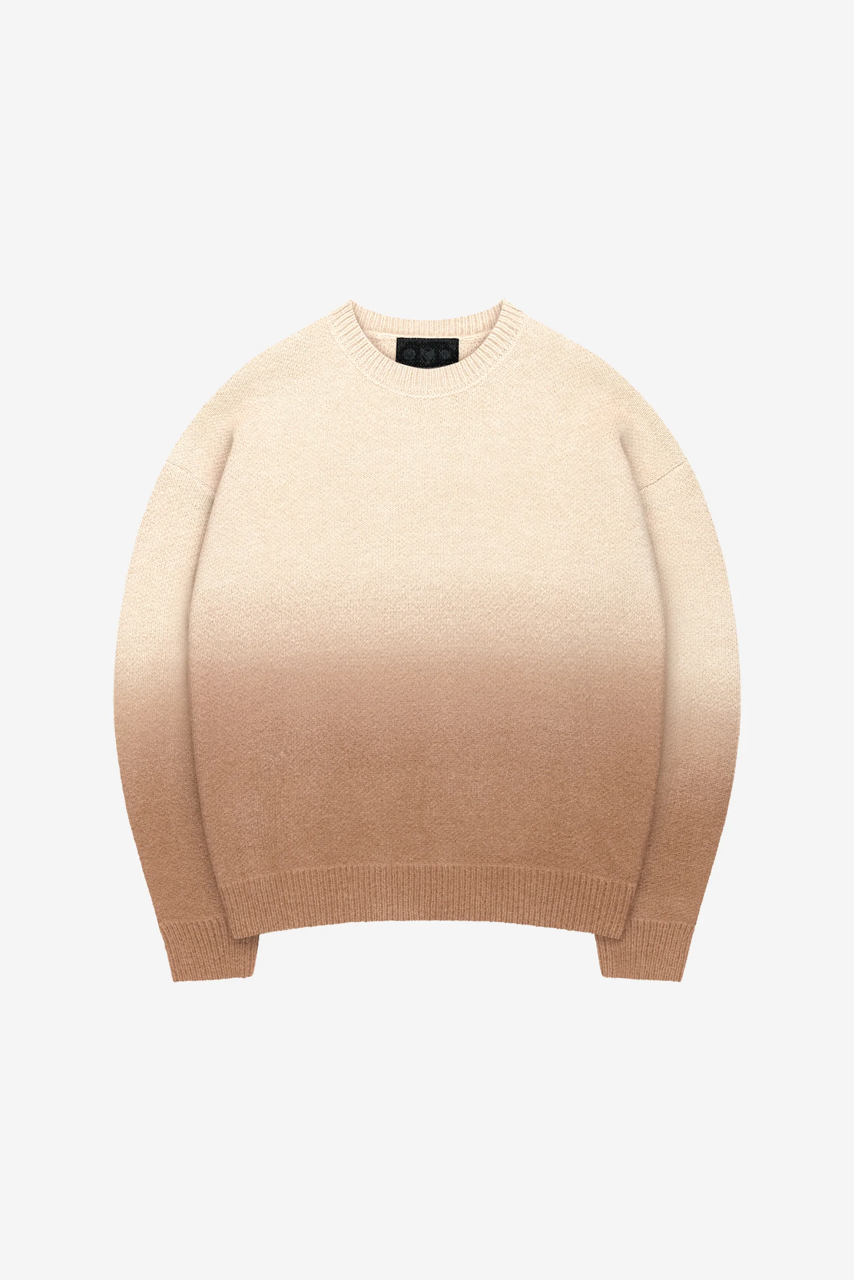 GRADIANT KNIT SWEATER BROWN + DISTINCTIVE DENIM BLACK - Image 3