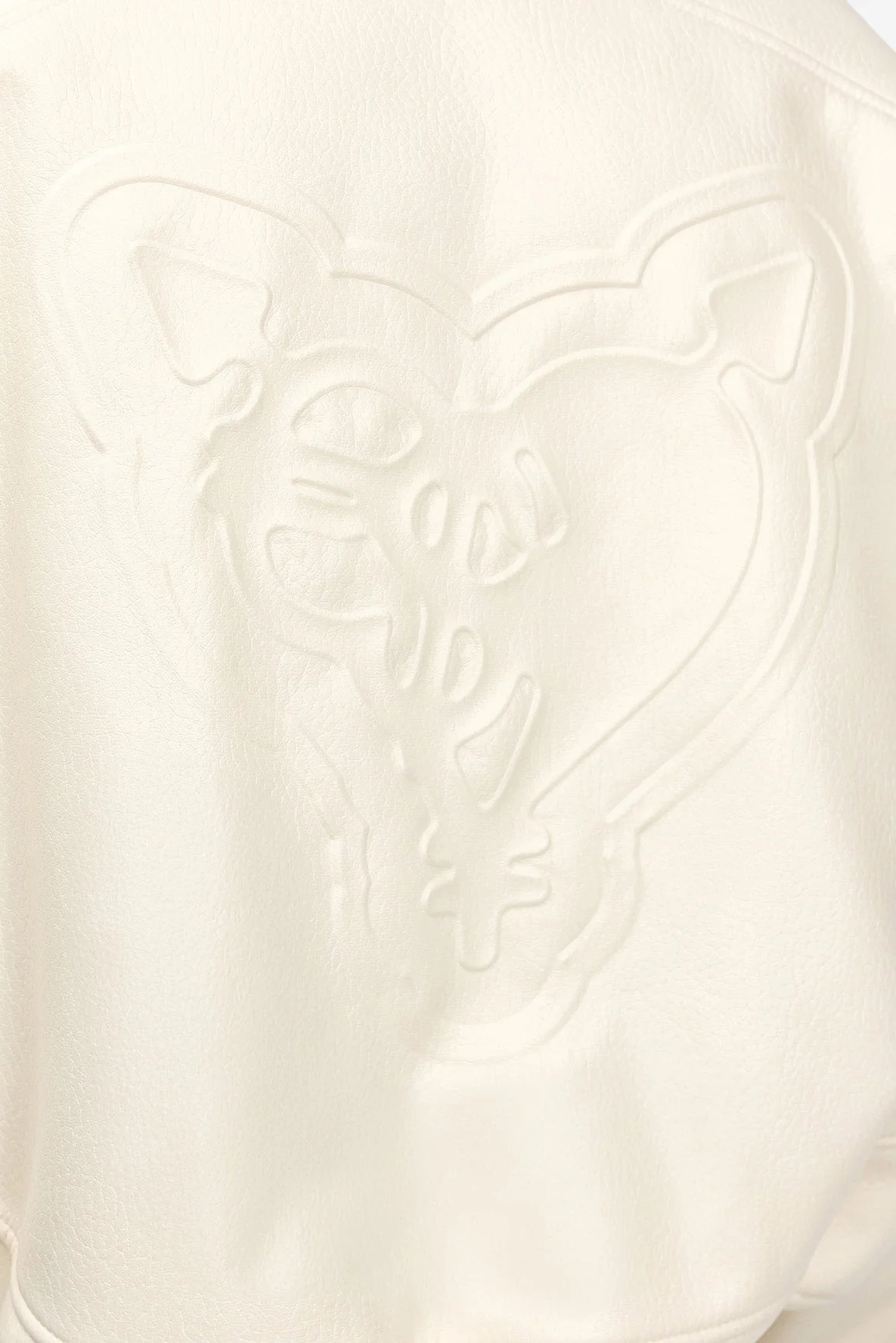 HEAVY HEART LEATHER JACKET WHITE - Image 7