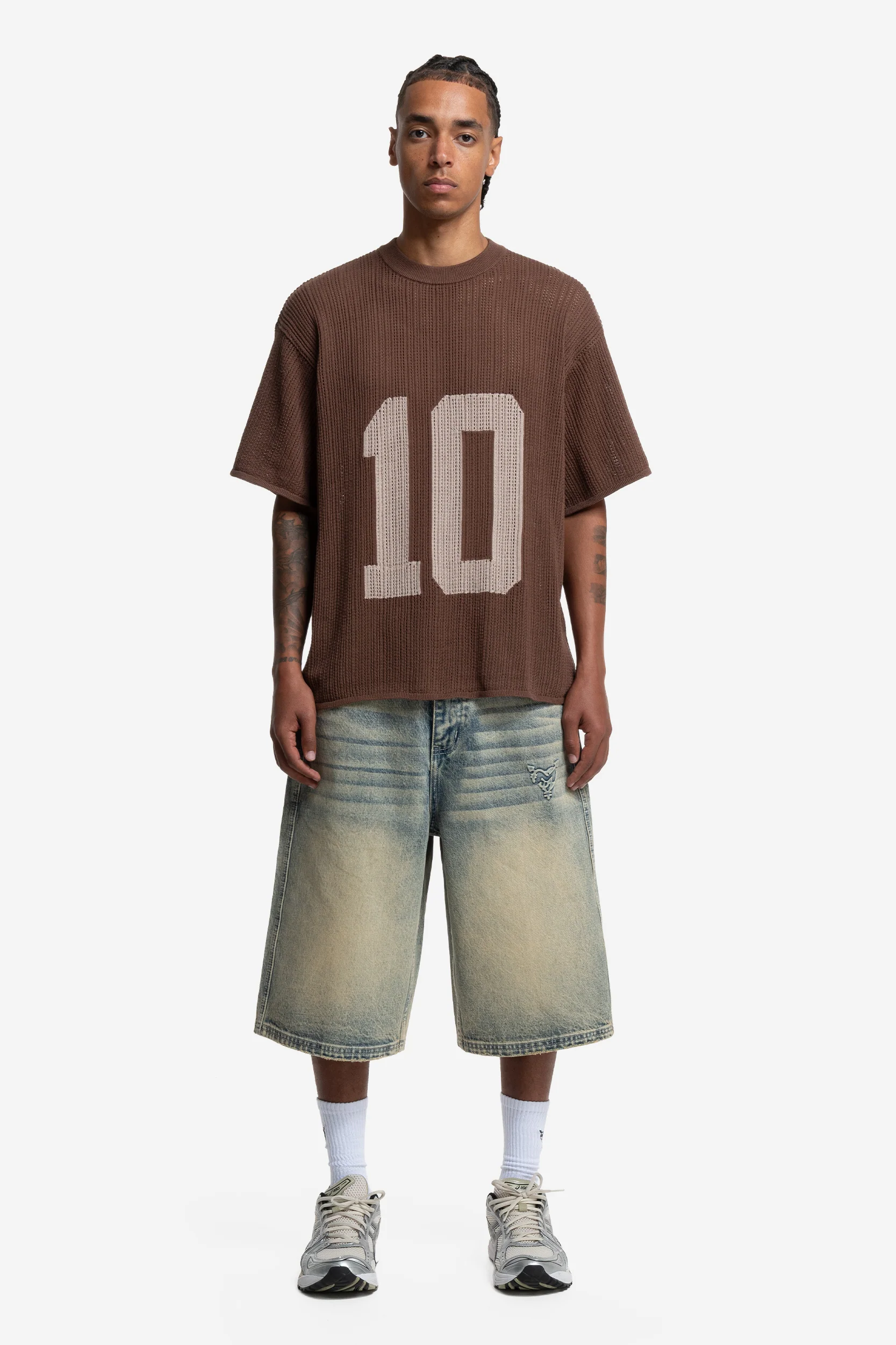 KNIT TEE JERSEY BROWN - Image 4