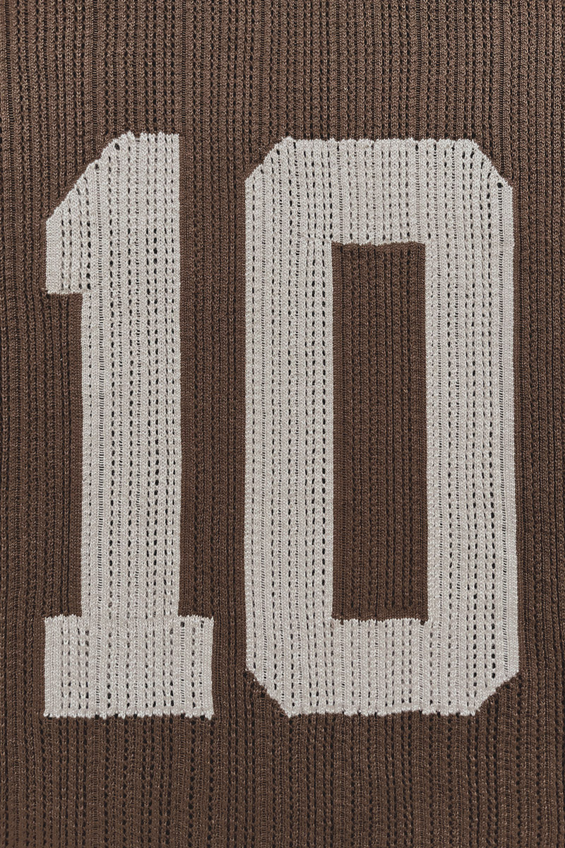 KNIT TEE JERSEY BROWN - Image 6