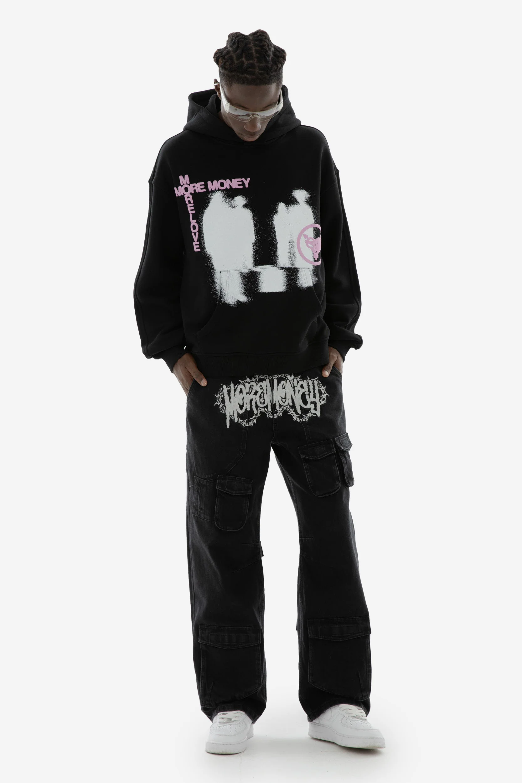 LOST BOND HOODIE BLACK - Image 3