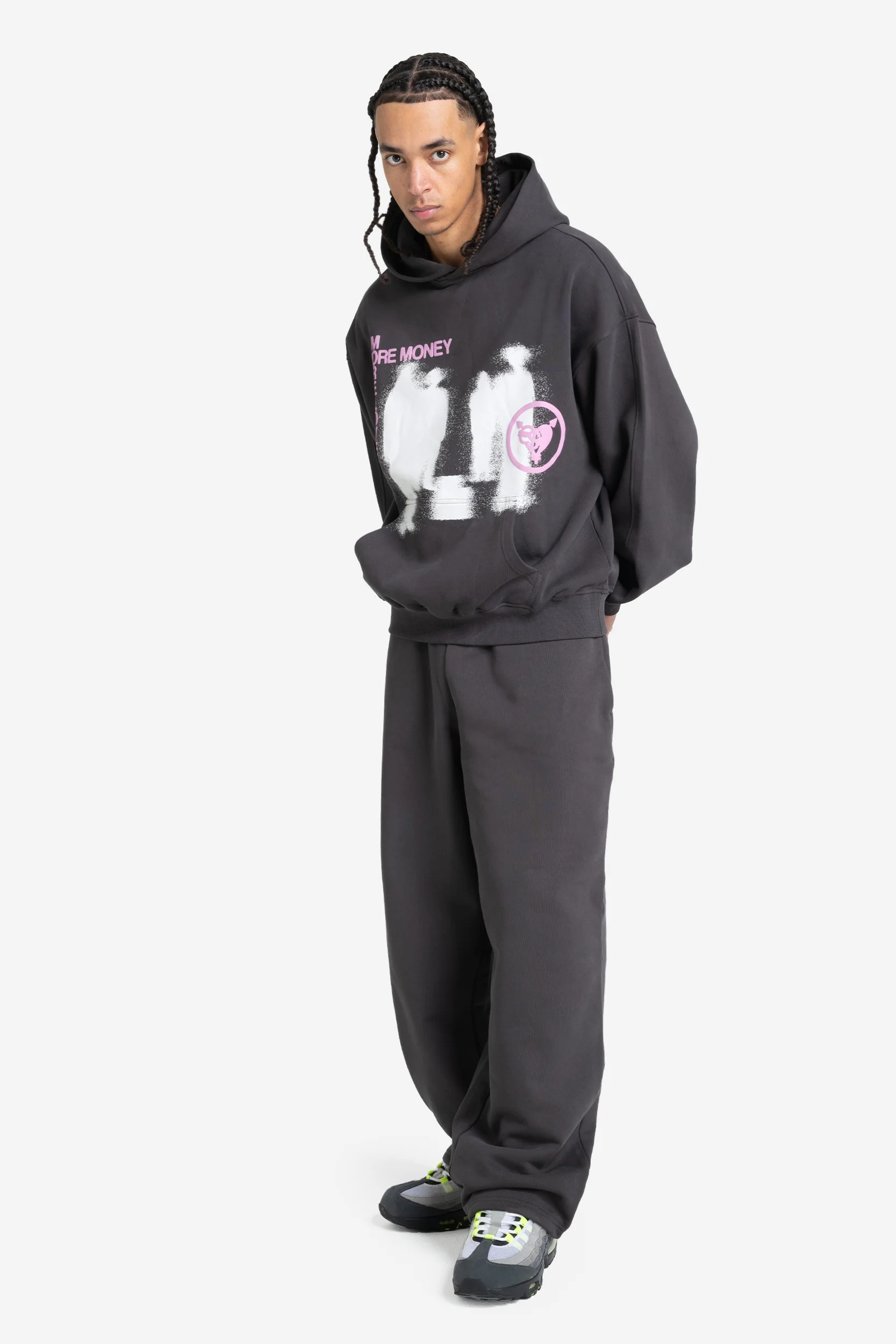 LOST BOND HOODIE DARK GREY - Image 3