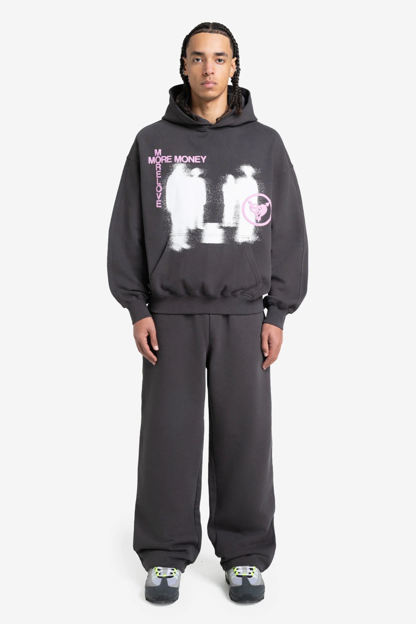 LOST BOND HOODIE DARK GREY - Image 4