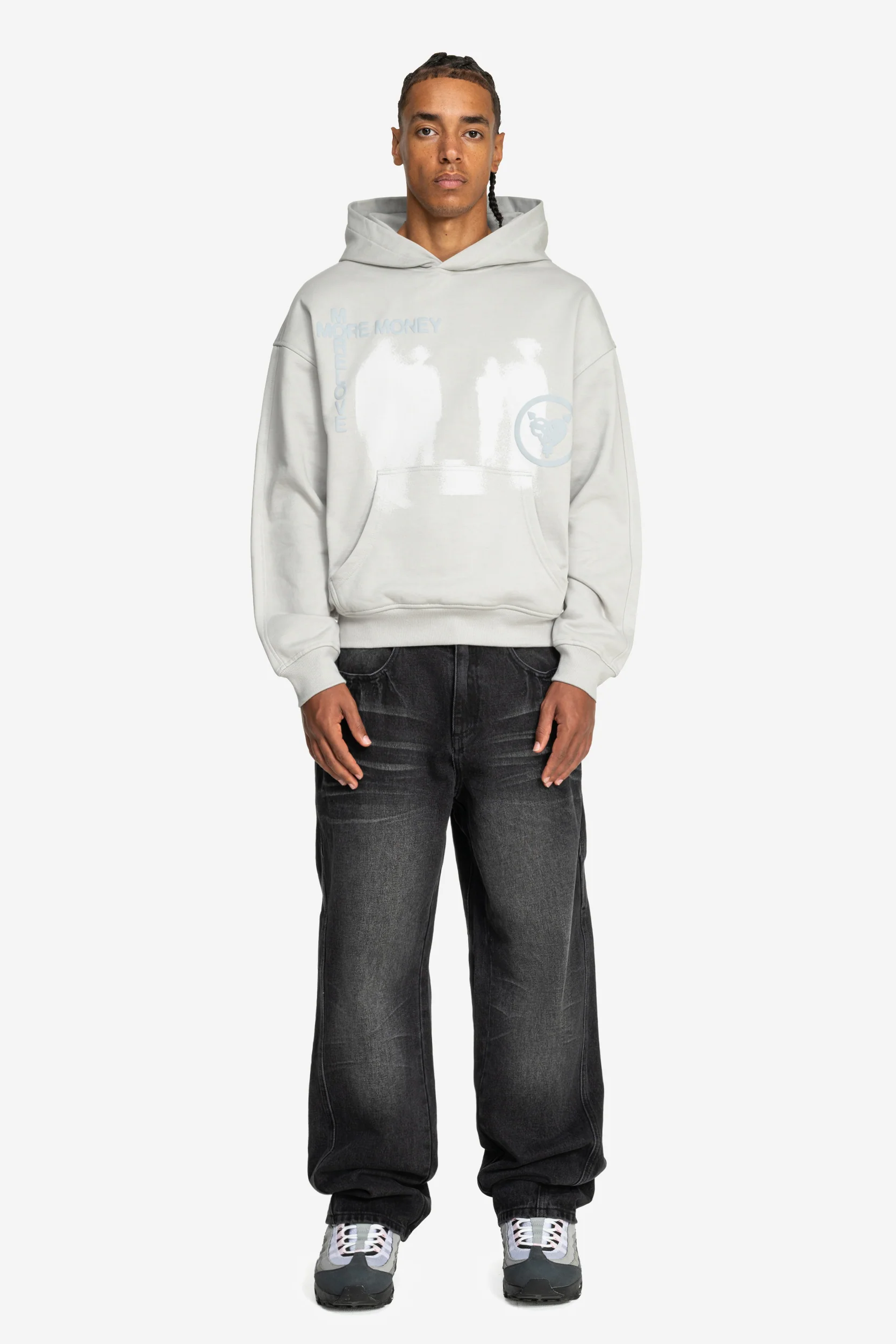 LOST BOND HOODIE LIGHT GREY - Image 4