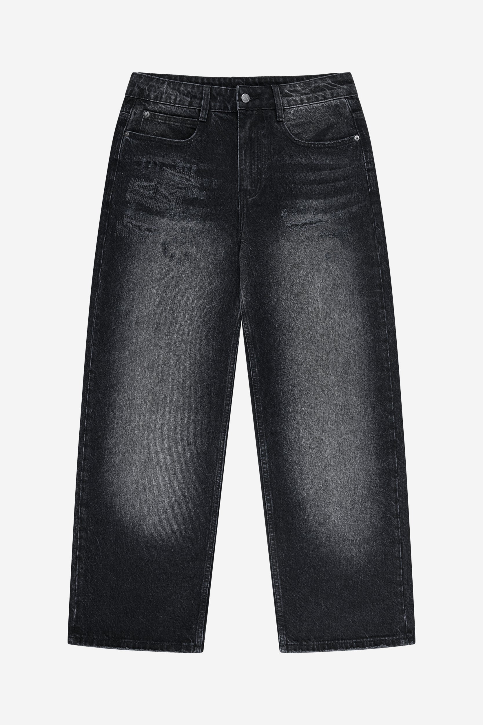 LOST BOND ZIP BLACK + REPAIR DENIM BLACK IRON - Image 3