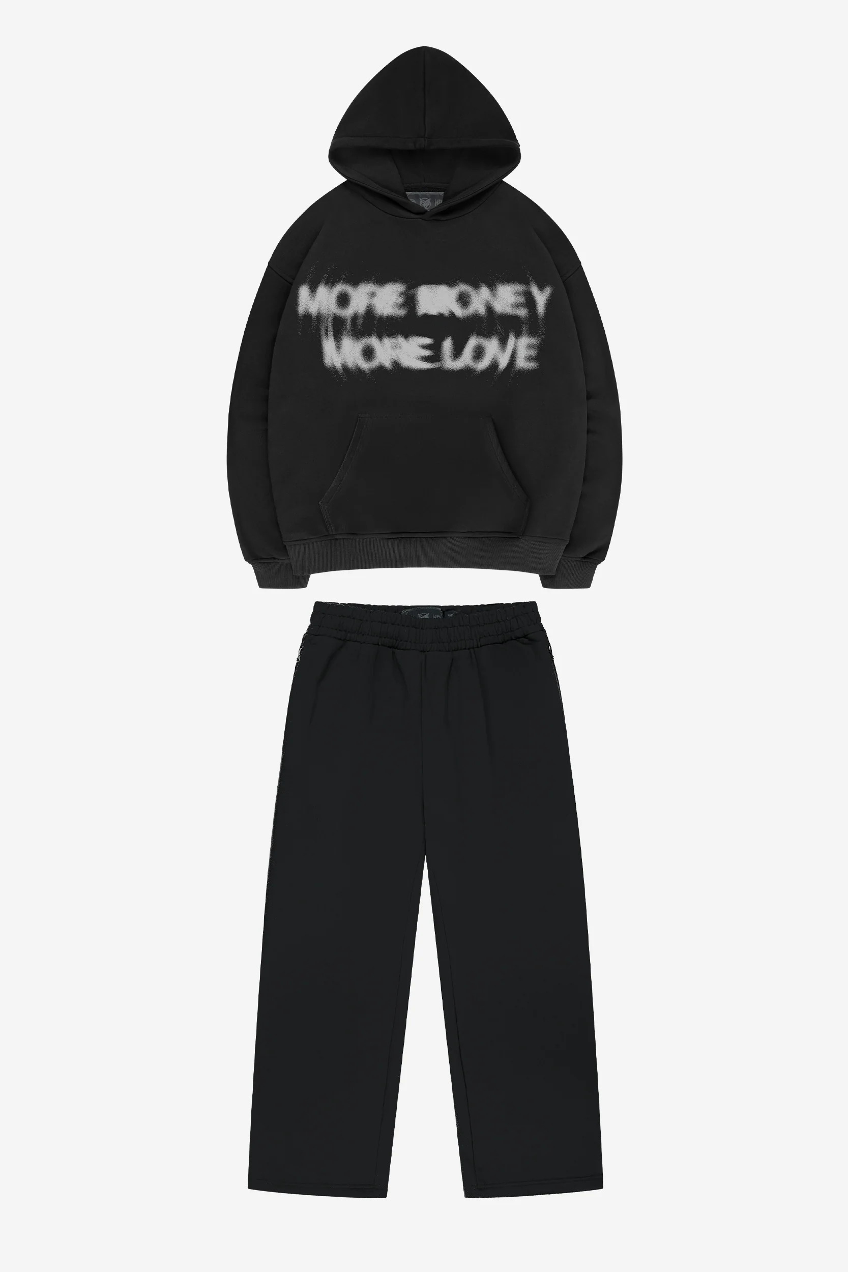 LUCID SIGHT HOODIE BLACK + OPEN LEG JOGGER BLACK