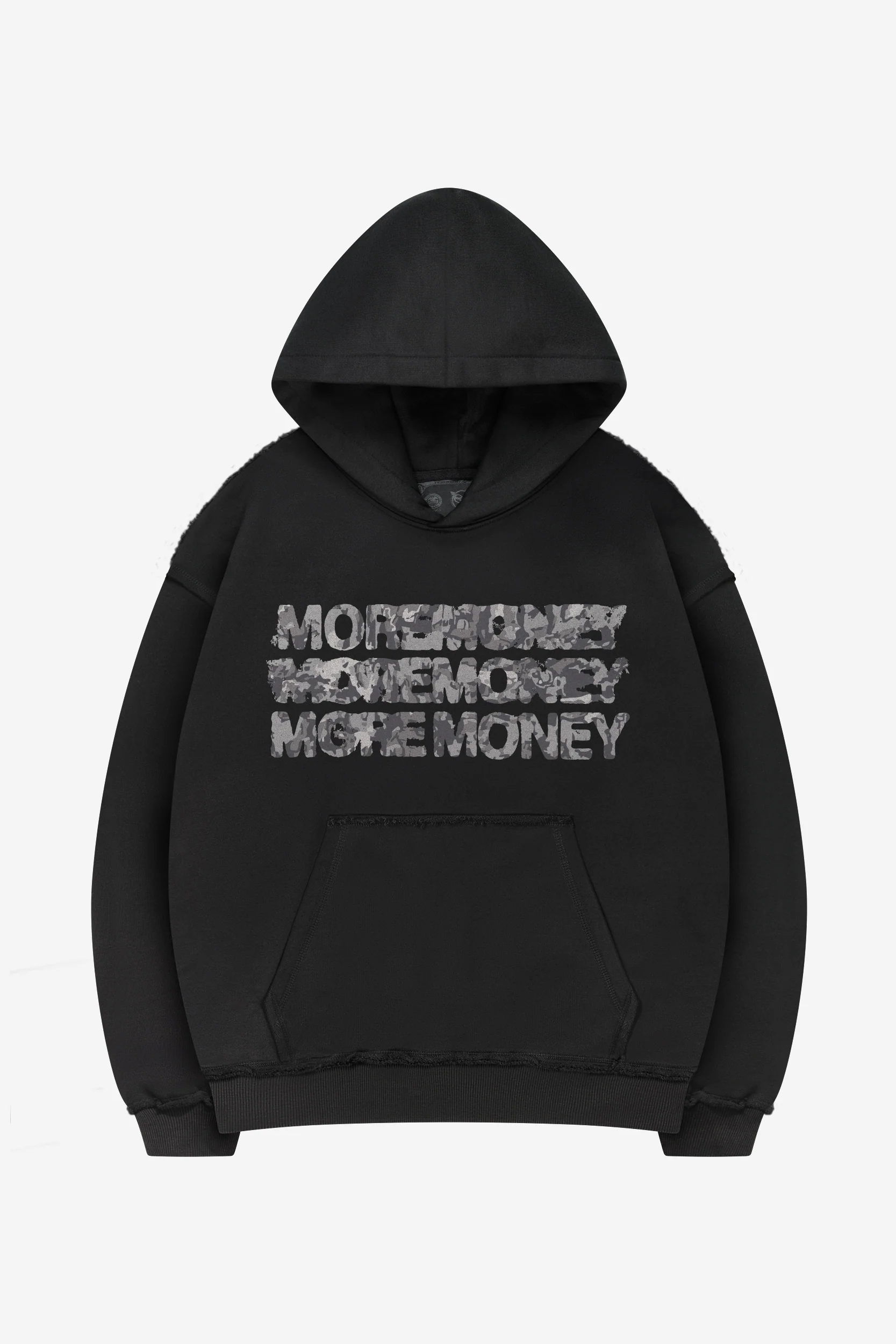 MONEY CALLING FLATLOCK HOODIE + OPEN LEG JOGGER BLACK - Image 2