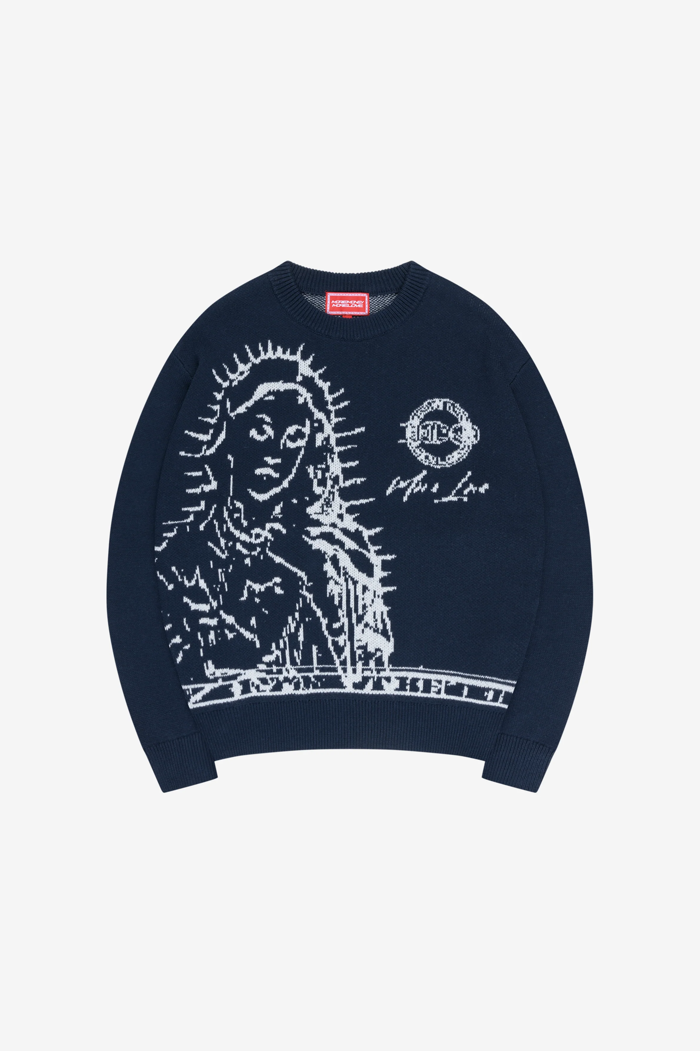 MORE BLESSINGS KNIT NAVY + DISTINCTIVE DENIM WASHED BLUE - Image 2