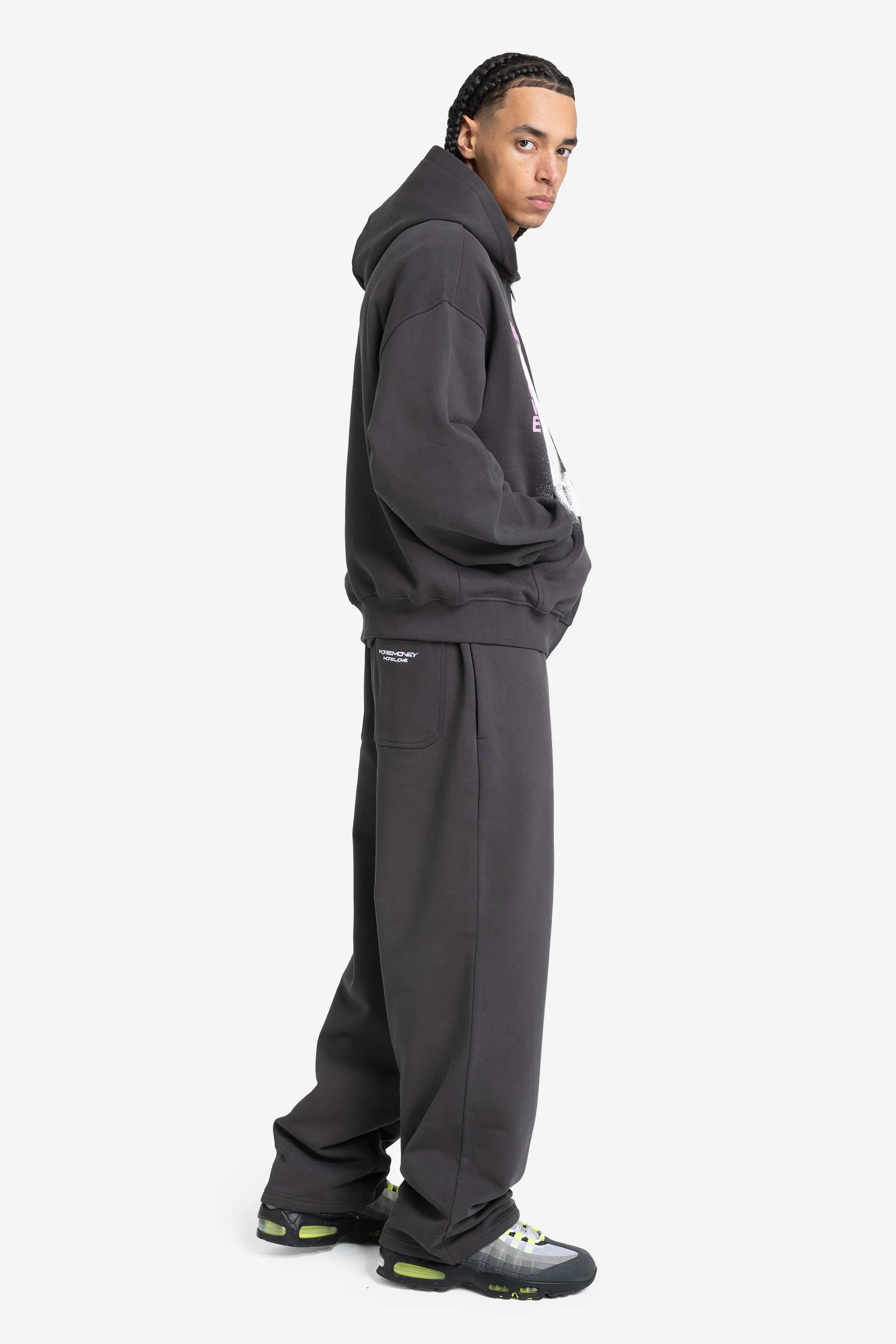 OPEN LEG JOGGER DARK GREY - Image 5