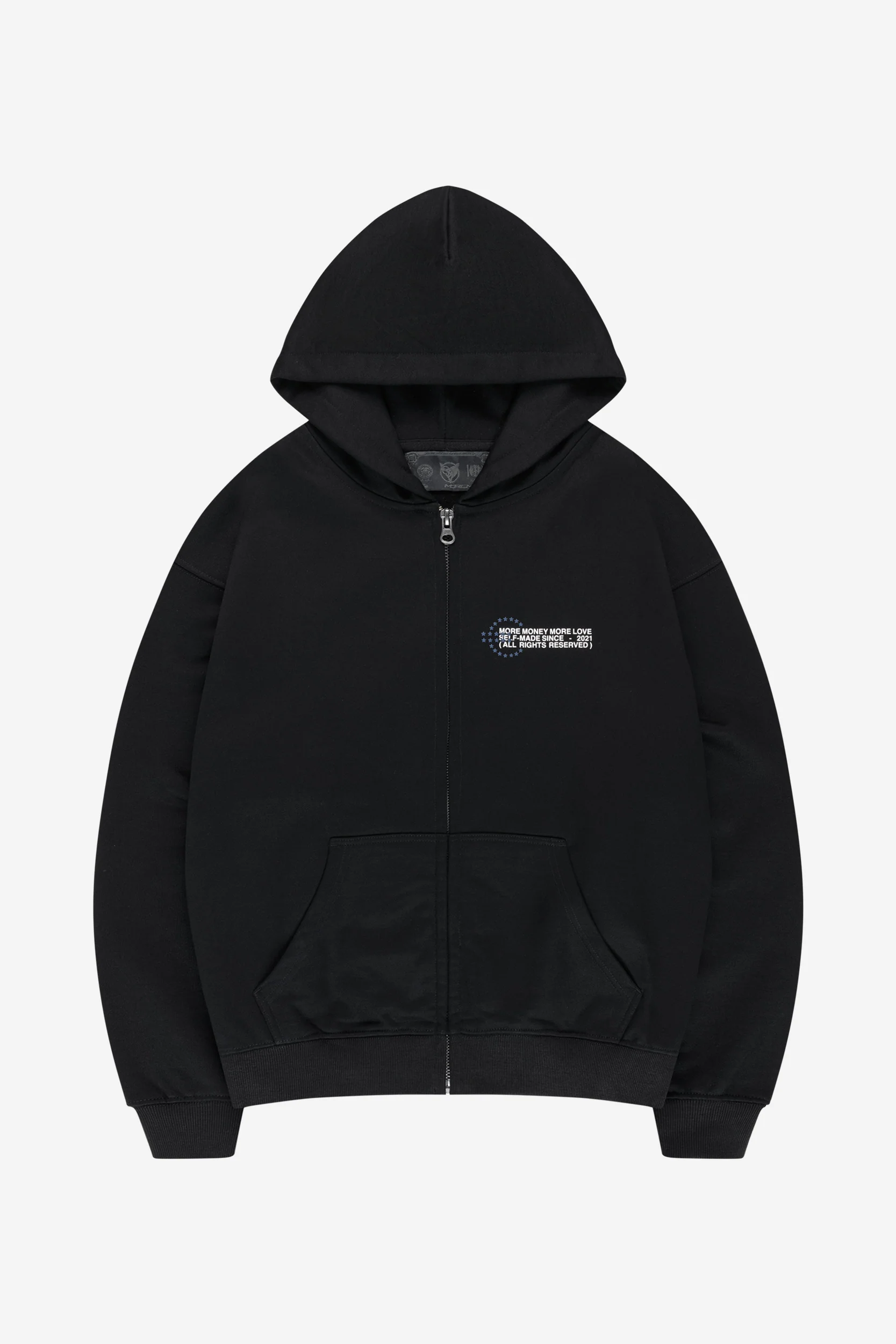 PROFIT ZIP HOODIE BLACK