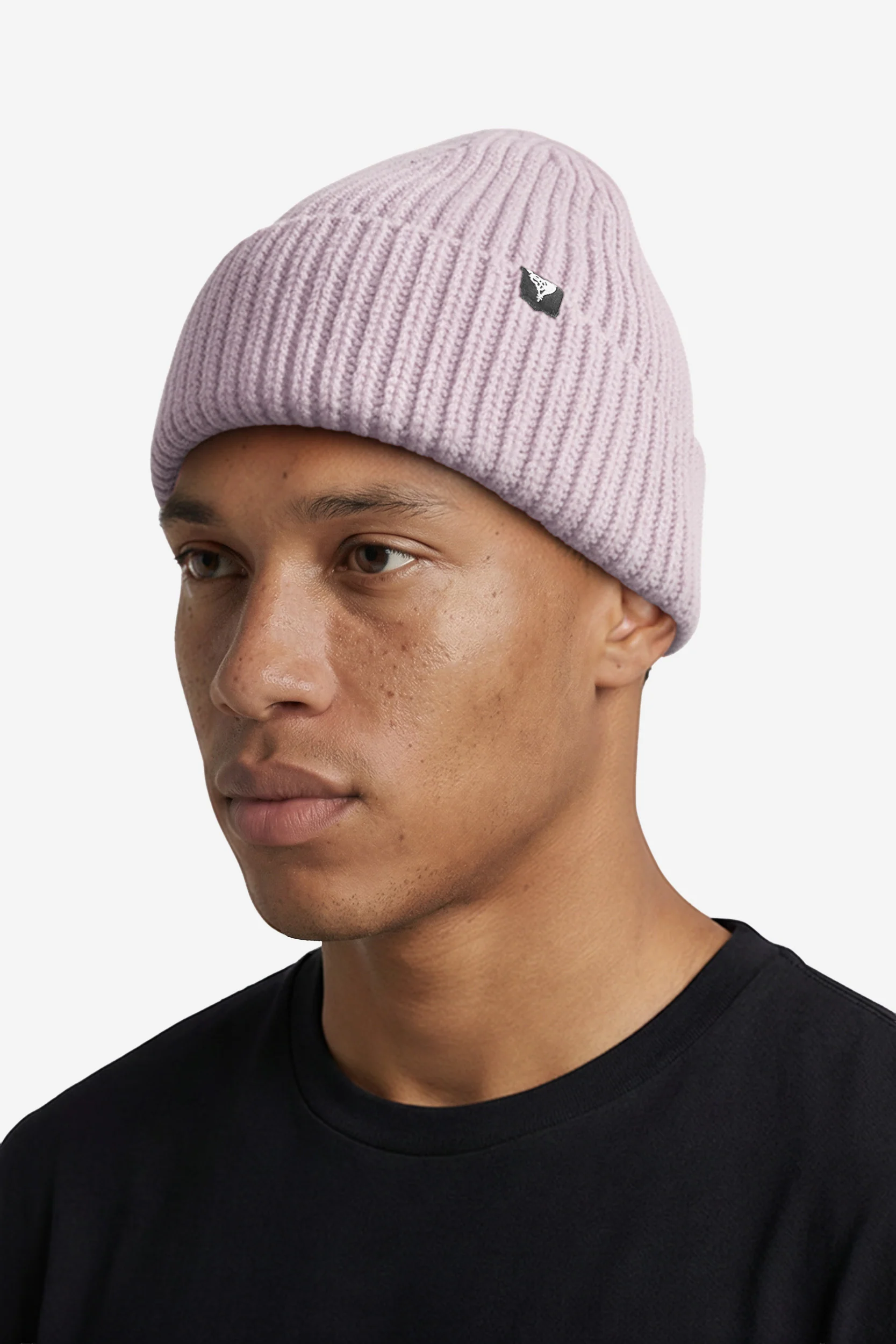 RIB KNIT BEANIE PINK - Image 2