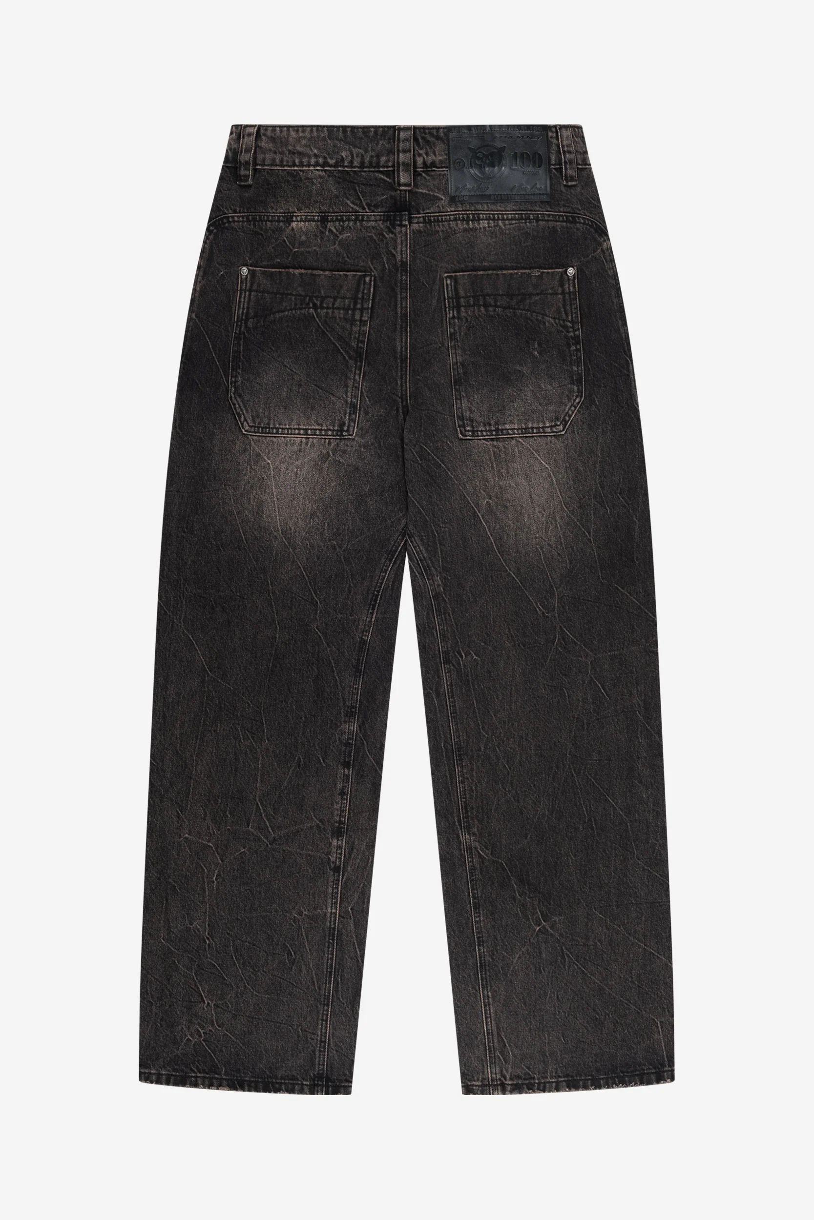 RIPPED DISTINCTIVE BAGGY DENIM BLACK - Image 6