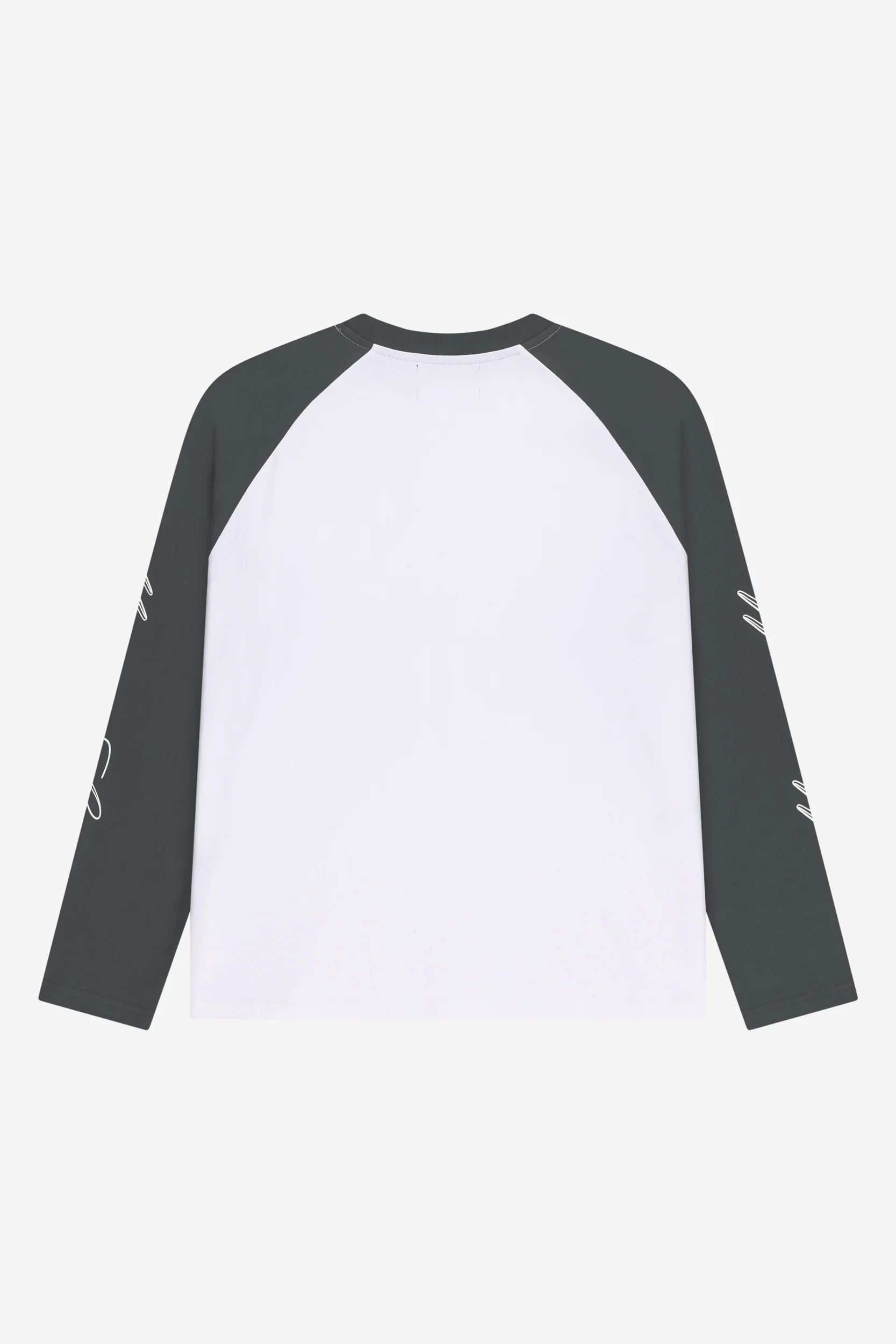 SCRIPT RAGLAN LONGSLEEVE DARK GREY - Image 5