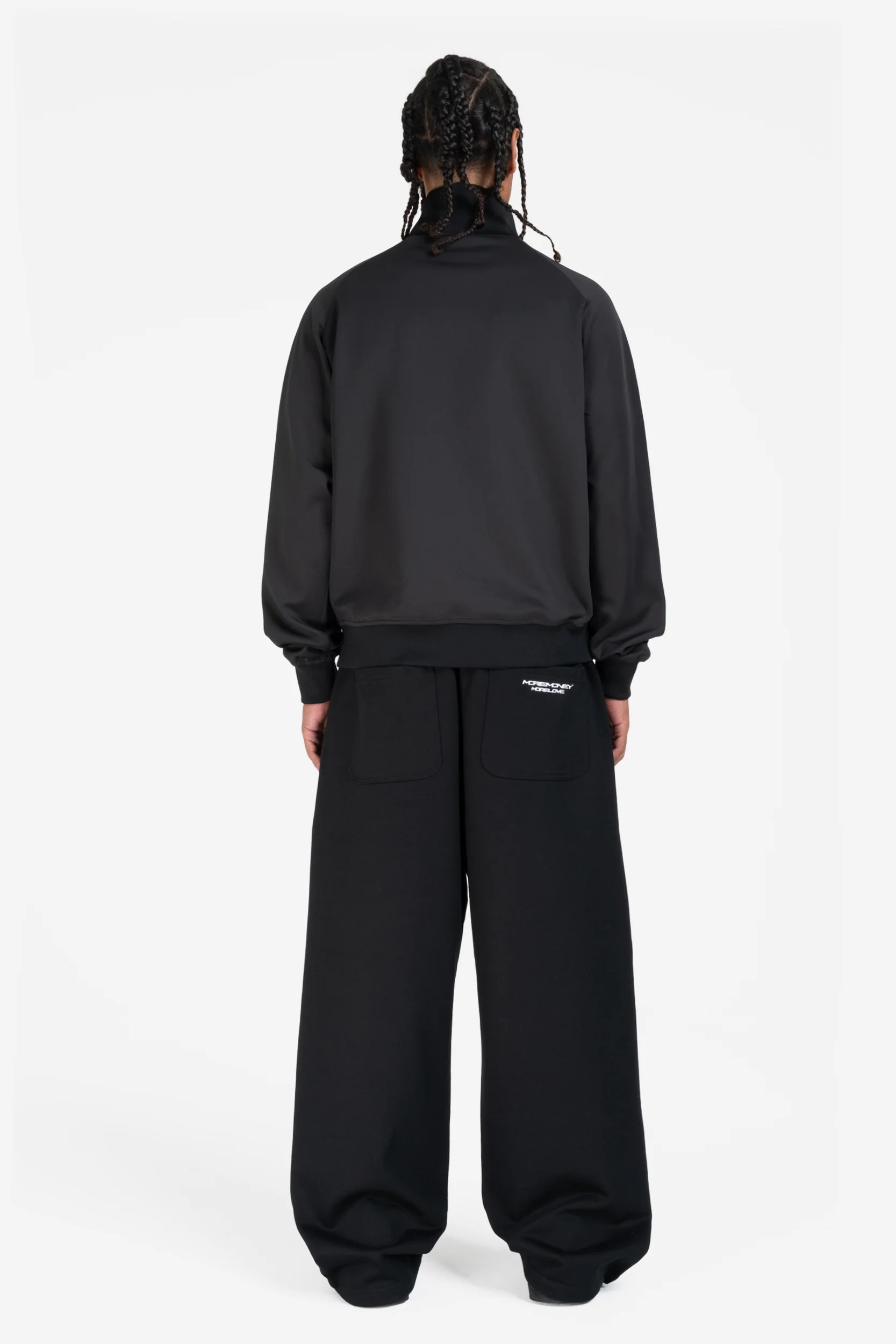 STRIPED TRACK JACKET BLACK - Image 6