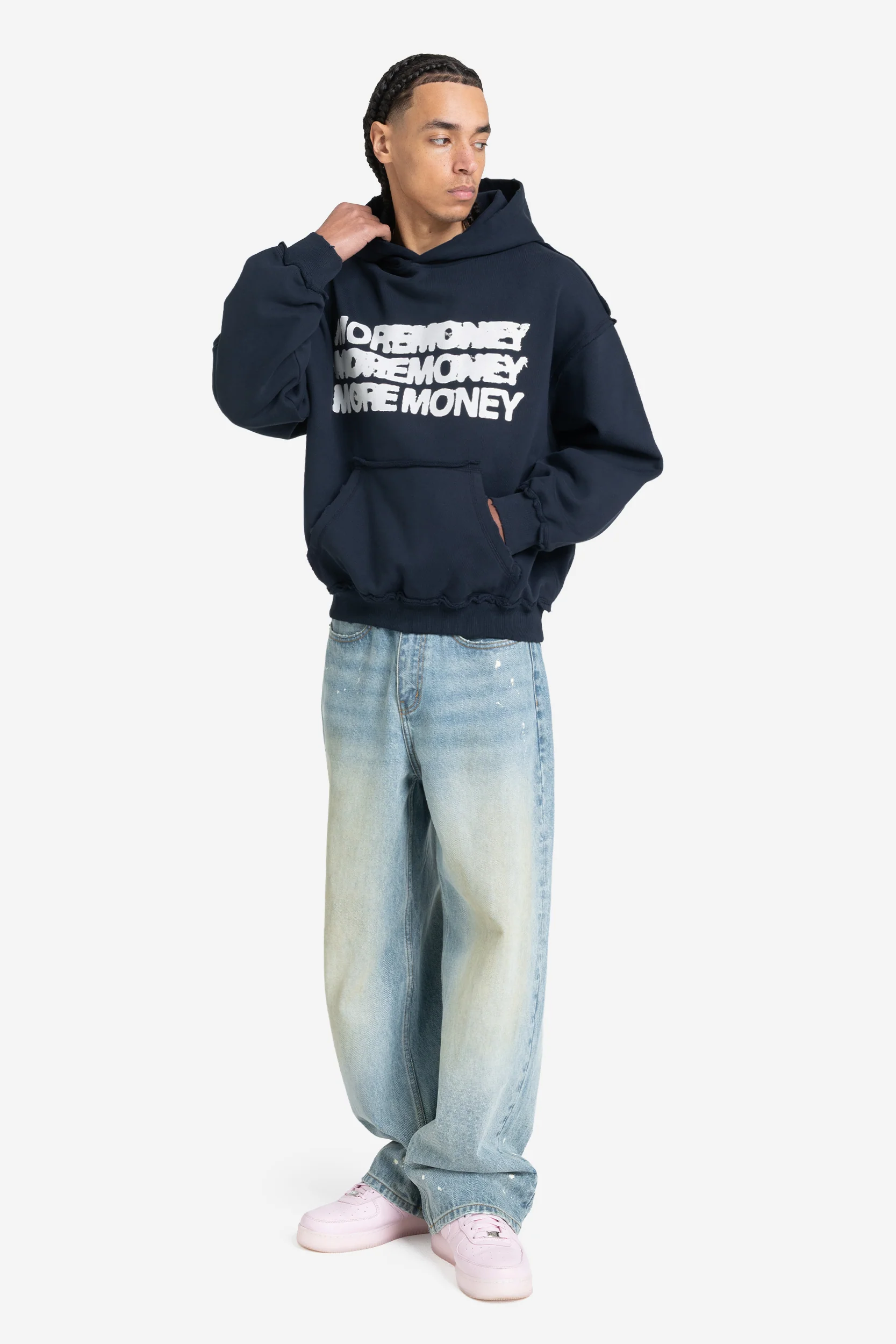 TRIOLOGY HOODIE NAVY - Image 3