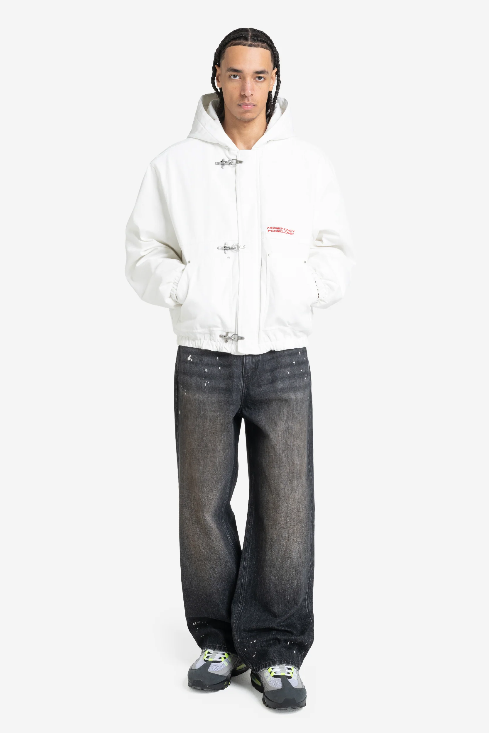 UTILITY CANVAS JACKET WHITE DUST - Image 3