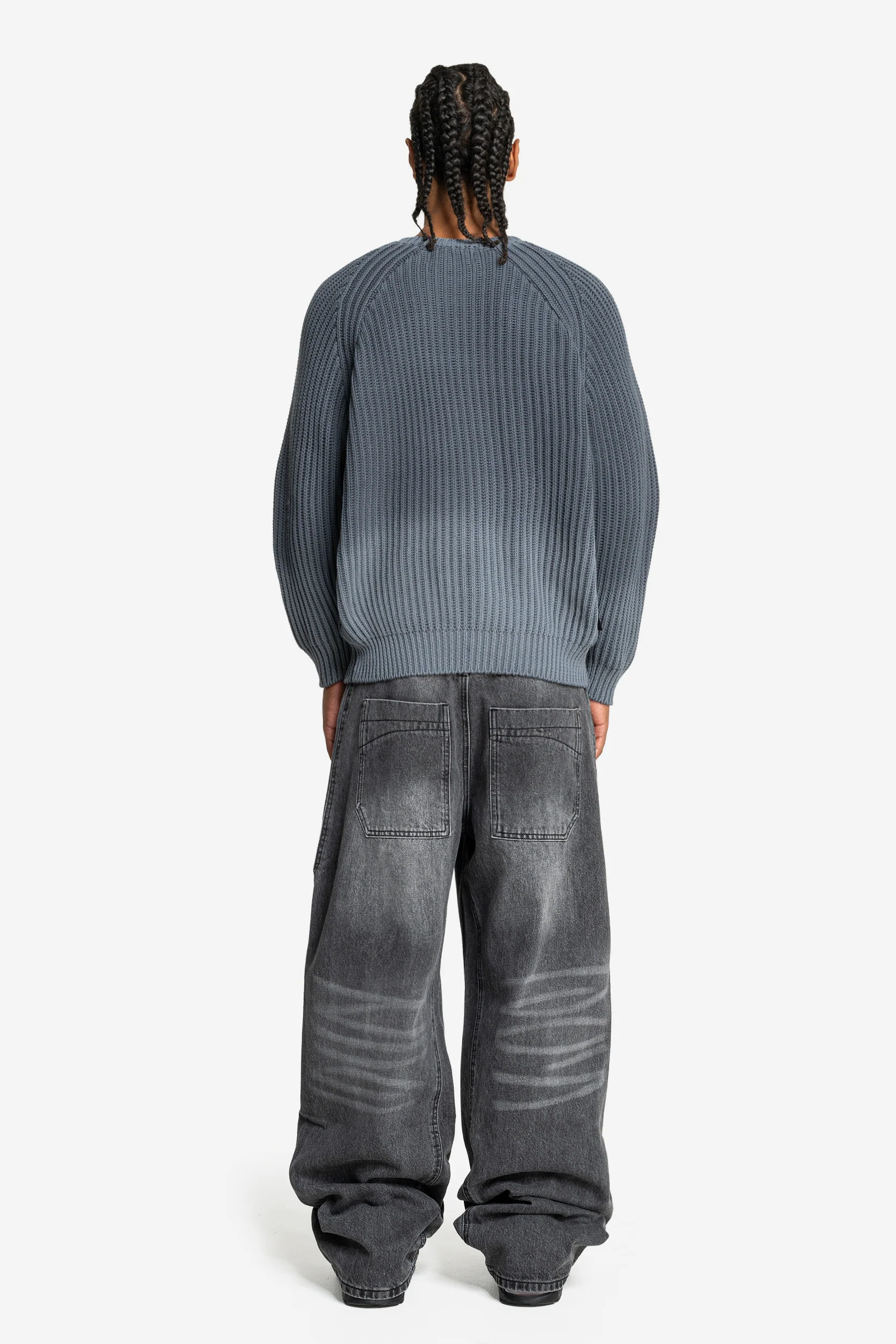 WASHED KNIT SWEATER ANTRACITE - Image 5