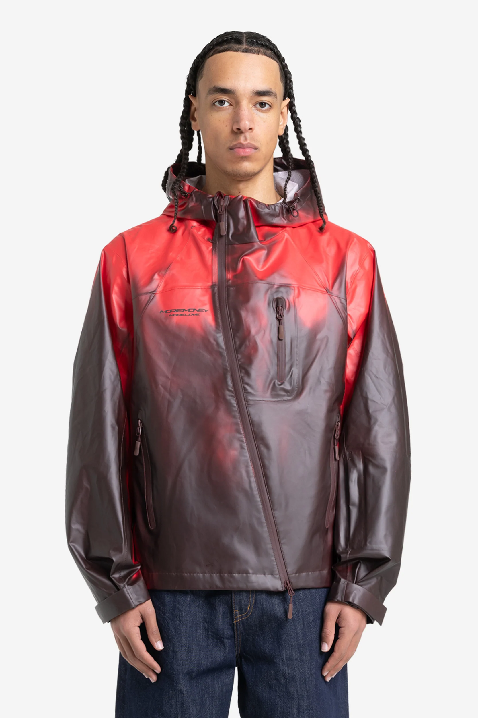 WATERPROOF THERMAL SHELL JACKET INFRARED + RAW BASE DENIM - Image 2
