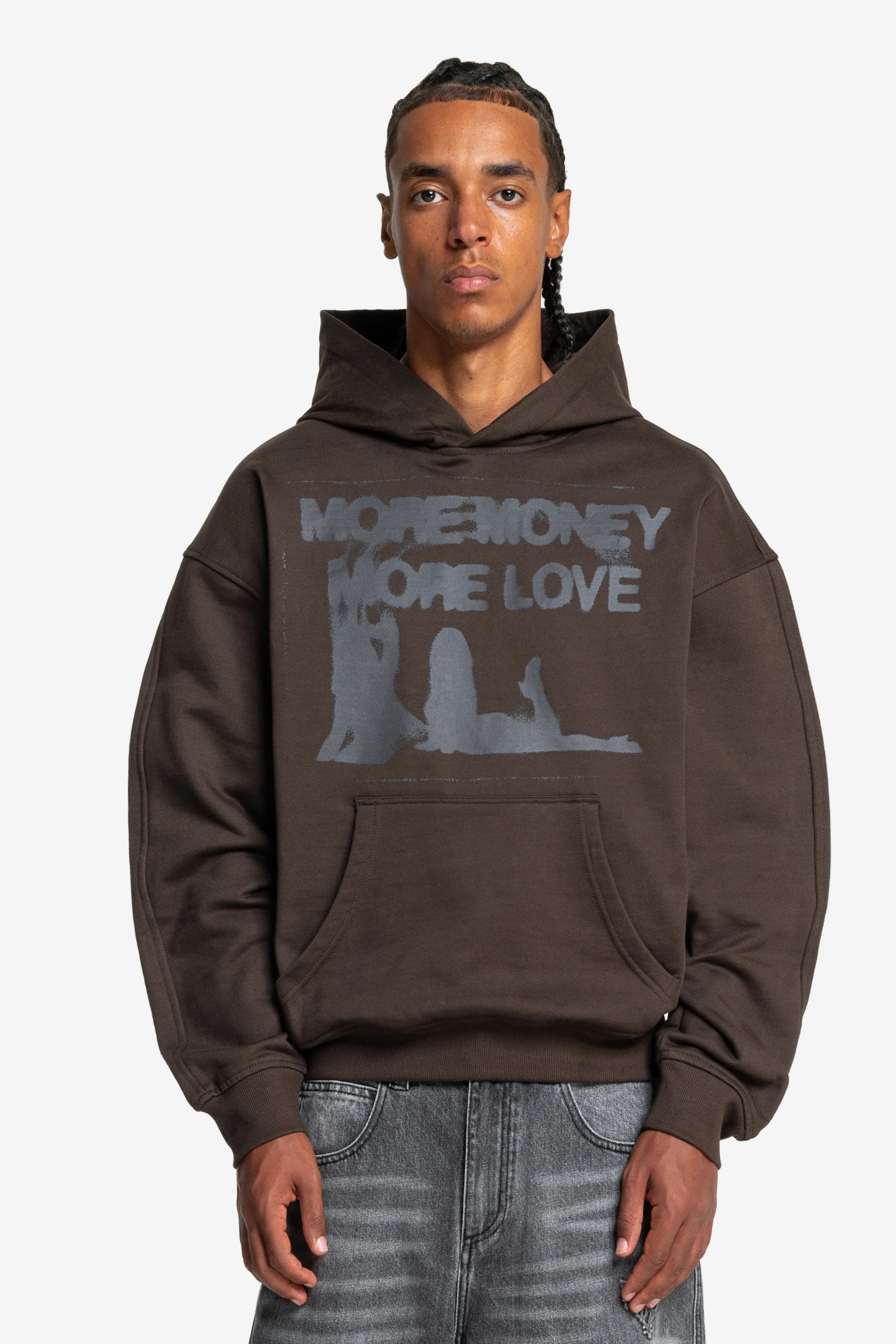 WET DREAM HOODIE DARK BROWN - Image 2