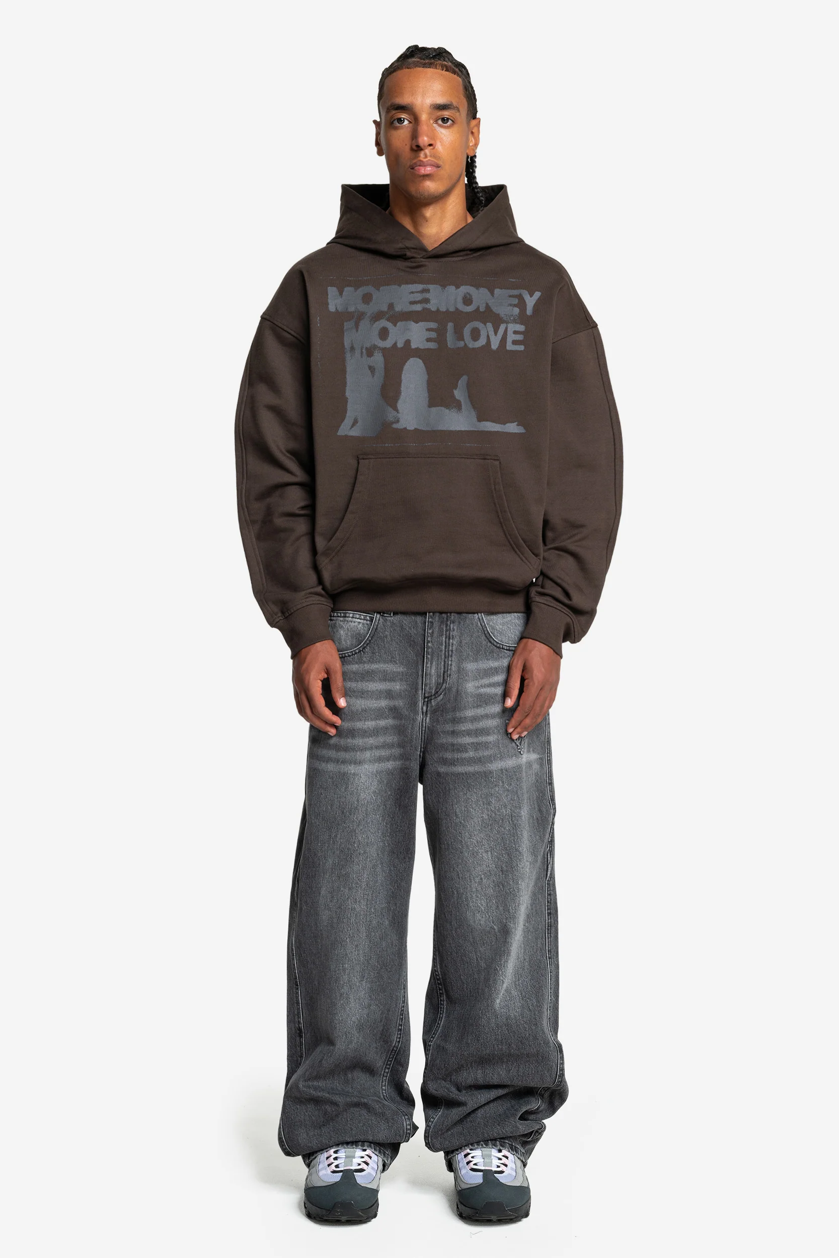 WET DREAM HOODIE DARK BROWN - Image 4