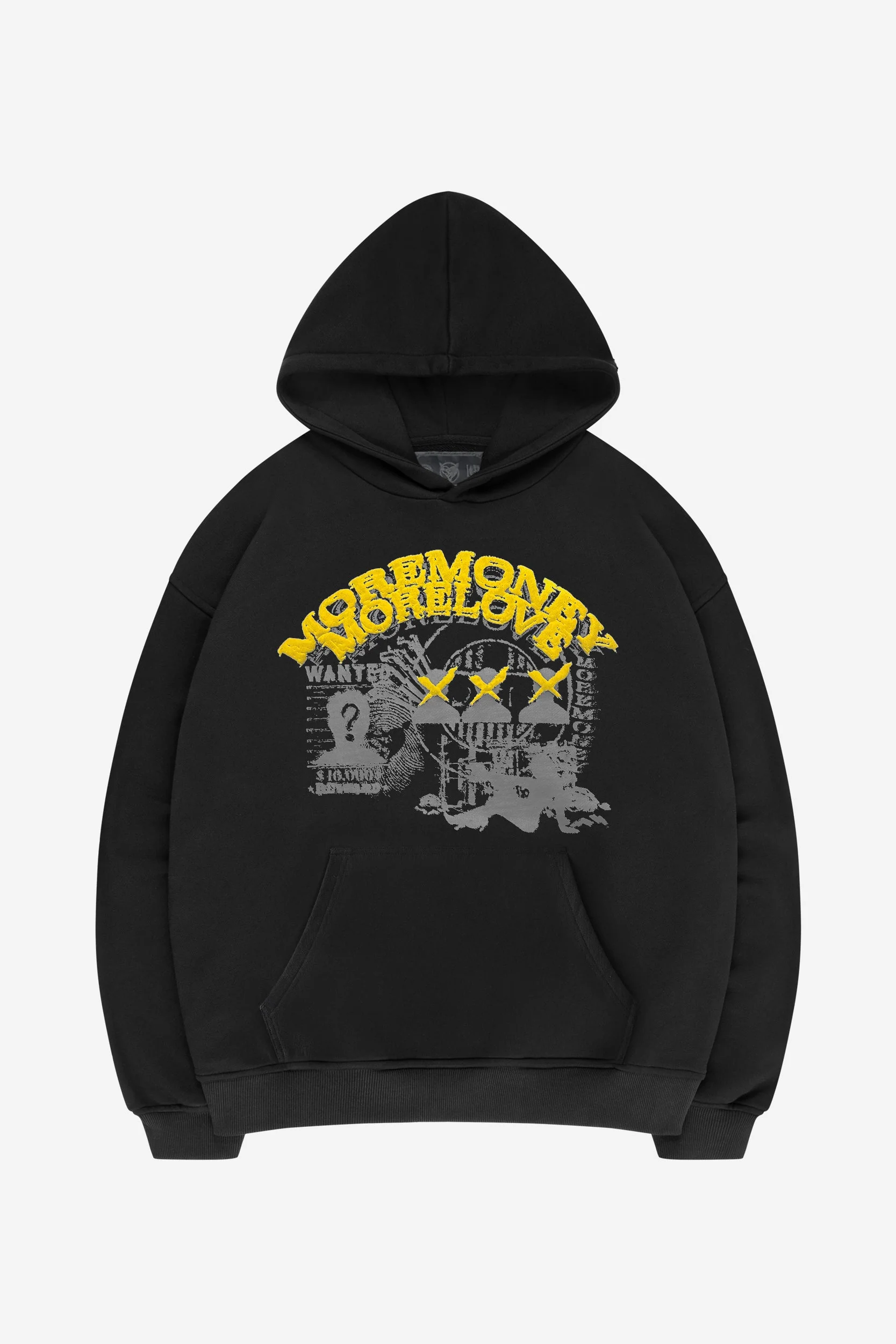 WILDLY WANTED HOODIE BLACK + OPEN LEG JOGGER BLACK - Image 2